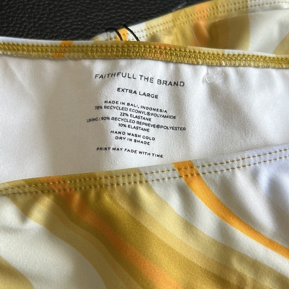 FAITHFULL THE BRAND Swim 2 pc Liu Bikini Top and Bottom in Talamanca Sz XL NEW - Picture 12 of 14